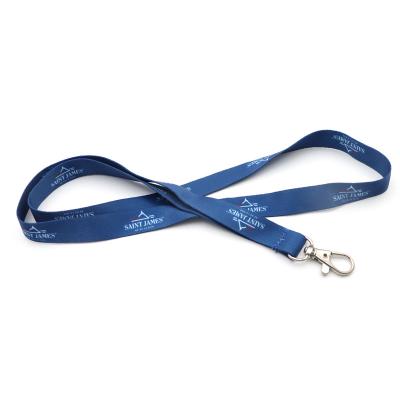 China Economical Custom Printed Logo Woven Nylon Promotional Gifts ID Lace Up White Bling Lanyards for sale