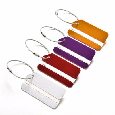 China Good Selling Eco - Friendly / High Quality Silver Metal Tags With Metal Personalized Large Oval Aluminum Sublimation Luggage Tag Steel for sale