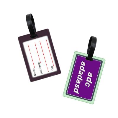 China Wholesale Eco-Friendly/High Quality Customized Waterproof 3D Soft Cardboard PVC Luggage Tag For Travel ID Card Name Tag And Boarding Pass for sale