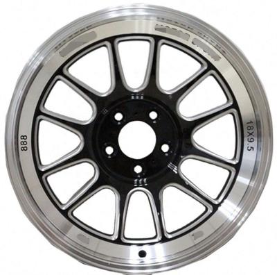 China Factory Wholesale Aluminum Casting Deep Plate 19*8.5 20*8.5 Inch Car Wheel Black Wheels With Pcd 5X120 for sale