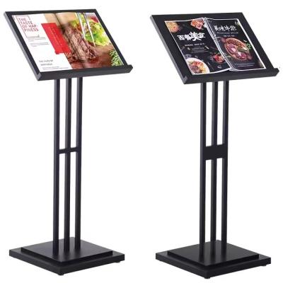 China Indoor Outdoor Custom Display Stand Billboards Acrylic Restaurant Sign Restaurant Company Information Shelf Landing Billboard Acrylic Cylinder for sale