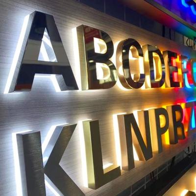 China Buildings SRY SIGN professional manufacturing modern custom illuminated sign led 3d letter sign for buildings for sale