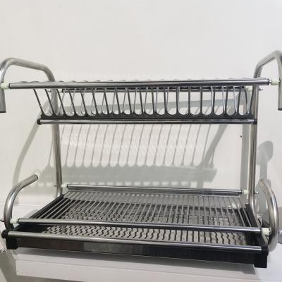 China Workable 3 in 1 multifunctional stainless steel adjustable dish drying rack-countertop, hanging and wall mounted are suitable for sale