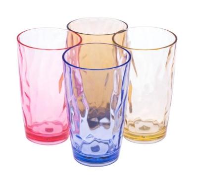 China Mixed-color High-Balls Unbreakable Colorful Plastic Drinking Glasses BPA Free, Unbreakable, Dishwasher Safe for sale