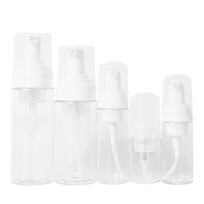 China Personal Care Foaming Dispenser Bottle Transparent Empty Spray Bottles Plastic Foam Pump Bottle Travel Soap Portable Refillable Lotion for sale