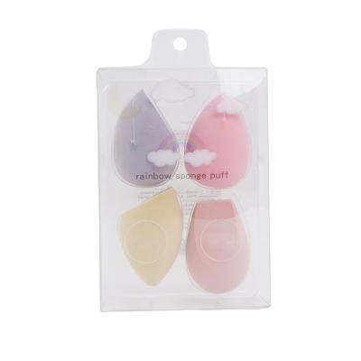 China Hydrophilic High Quality Non-Latex Makeup Sponge 4pcs Blending Sponge Set Blender Beauty Tools Foundation Makeup Tools Sponge for sale