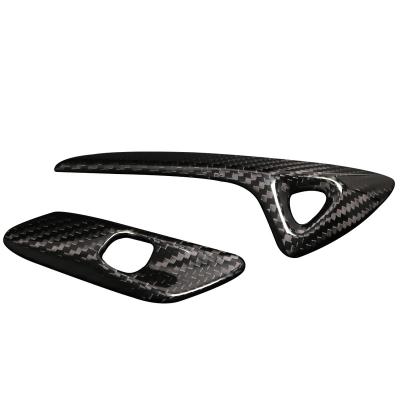 China Real Carbon Luxury Dry Fiber 2pcs For Chevrolet Corvette C7 ZR1 Z06 2014-2018 2019 Interior Door Handle Cover Trim Car Accessories for sale