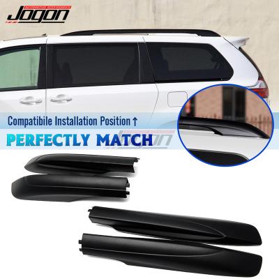 China ABS Plastic Front Rear Car Roof Racks Luggage Bar Rail End Cap Cover For Toyota Sienna XL30 2011-2020 Car Accessories for sale