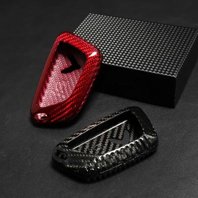 China Brief & Car Single Remote Head Cover Case Carbon Fiber Carbon Color Trim FOB Accessories For Chevy Chevrolet Corvette C8 Z51 2020 2021 for sale