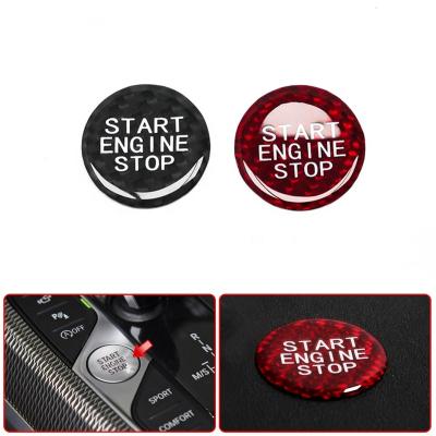 China Brief & Single Color Start Stop Engine Buttons Cover Trim For BMW X5 G05 X6 G06 X7 G07 Z4 G29 1 2 3 4 8 Series F40 F44 G20 G21 G22 G23 G-24 G14 G15 for sale