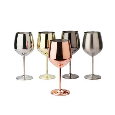 China 2022 Custom Stainless Steel Copper Metal Tumbler Double Wall Stem Wine Glass Metal Tumbler Eco-friendly Vacuum Insulated Tumbler for sale