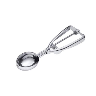 China Modern Portable Stainless Steel Ice Cream Scoop Viable And Easy To Use Mashed Potato To Fruit Scoops Oval Ice Cream Scoop for sale