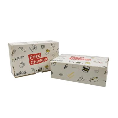 China Recycled Materials Printing Logo Small Packaging Fried Chicken Box Fast Food Biodegradable Custom Box for sale