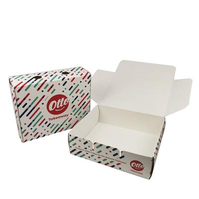 China Custom Recycled Paper Lunch Box Food Box Packaging Logo Printing Disposable Takeaway Recycle Materials Size Packing for sale