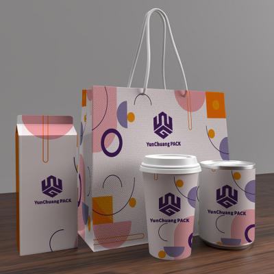 China Low Moq Materials Recycled White Cardboard Paper Bags Kraft Paper Bags Wholesale With Handle for sale