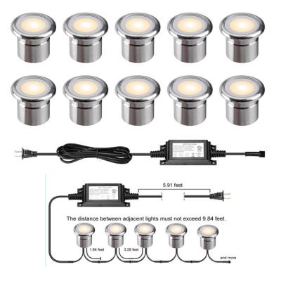 China Garden STAINLESS STEEL LED DECKING LIGHTS DECK KITCHEN PEDESTAL BATHROOM GARDEN OUTDOOR / INDOOR LIGHTING for sale