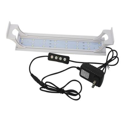 China Dimmable and Color Changing High Bright Aluminum Led Aquarium Light Plant Adjustable Timing and Bracket for Fish Tank A-30-8W for sale