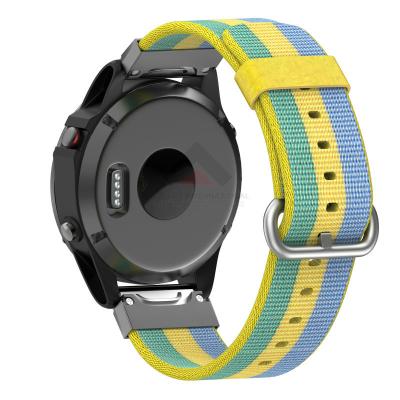 China Replacement 22mm Non-Specific Nylon Watch Strap for Garmin Fenix ​​5X/Garmin Forerunner 935/Garmin Approach S60 for sale