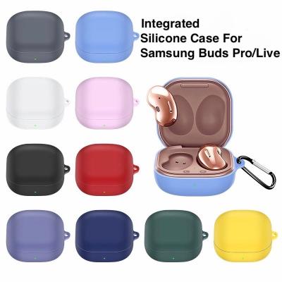 China For Samsung Galaxy Buds/Buds+ Inline Silicone Earphone Case For Samsung Galaxy Buds 2 Buds Live Pro Earphone Protective Case Cover With Hook for sale