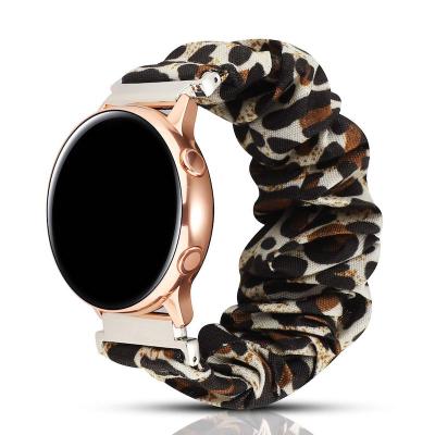 China Street Fashion 100 Styles Scrunchie Watch Band Strap For Samsung Galaxy Watch 4 18mm 20mm 22mm Active Watch Bands for sale