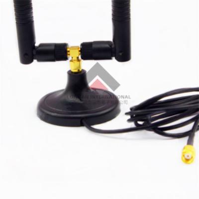 China 2.4G/5G/5.8G 8dBi WiFi Dual Band Antenna with 3M Cable SPAC068 for sale