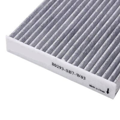 China Auto Engine Factory Price Cabin Air Filter with Customized Logo Japan Car Use Air Filter 80293-SB7-W03 good price cabin air filter oe for sale