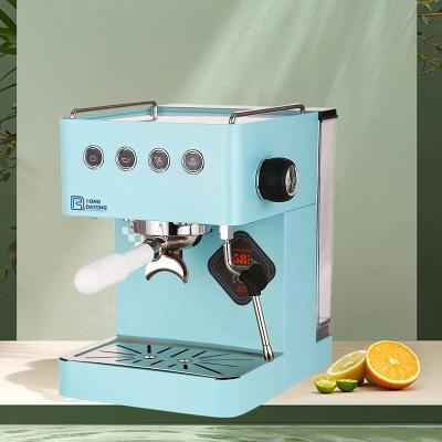 China Customizable Blue Electric Coffee Pod Large Capacity Retro Hotel Color Style Espresso Coffee Maker for sale