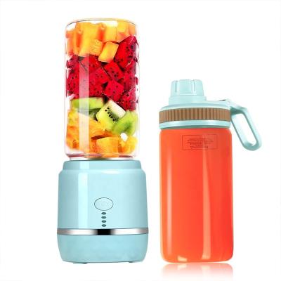 China Hotel USB 6 Electric Personal Portable Hard Blades Rechargeable Fruit Mini Juicer for sale