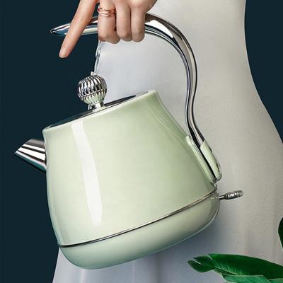 China Wholesale Low Rotation Food Grade Stainless Steel Vintage Hot Water 360 Degree Quick Boiling Electric Kettle for sale