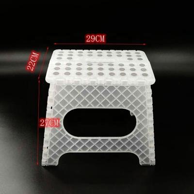 China Hot Selling Foldable Clear Portable Step Stool Plastic For Indoor Outdoor Kids Adults Bathroom for sale