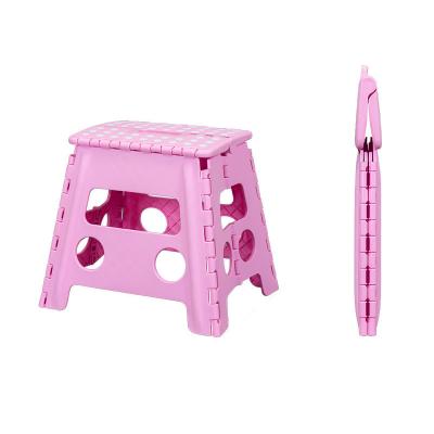 China 13 Inch Foldable Low Height Plastic Folding Stools For Kids Plastic Folding Step Sneak Hand Held Plastic Portable Folding Step Stool for sale