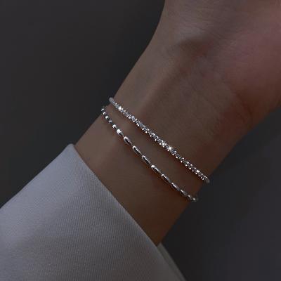 China TRENDY Fashion Double Layer Charm Bracelet Beads Simple Exquisite Women Jewelry Accessories for sale