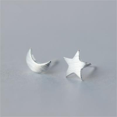 China FASHIONABLE Trend Star Moon Stud Earrings For Women Girls Party Wedding Sweet Cute Students Jewelry for sale