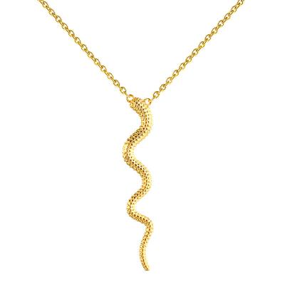 China TRENDY Classic Animal Snake Necklace For Women Gold Color Pendant Necklace Trendy Female Birthday Jewelry for sale