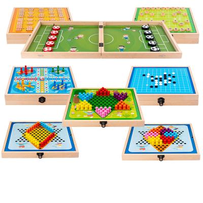 China 2021 New Arrives Board Game Controllers Play Wooden Multifunctional Chess 34*34*5.5cm Flying Game Board Chess for sale