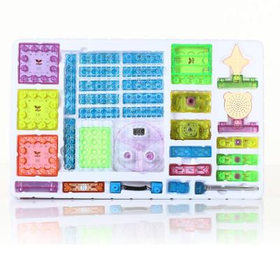 China 120 Electronic Multifunctional Assembling Building Blocks Science Education Toys Children's Fighting Circuit Building Toy Giocattolo for sale