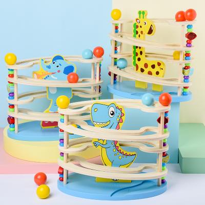 China Building Toy Blokken OEM Children's Toy Ball Track Toy Rolling Ball Animal Model Tower for sale