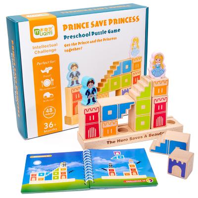 China Building toy OEM early education learning toy building block prince rescue princess scene play building block toy for sale