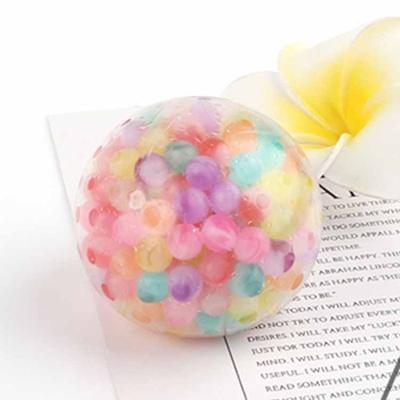 China Factory Wholesale TPR Soft Plastic Symphony of Emotion Beads Ball Kneading Ball Decompression Children's Squeeze Toys Beads Rainbow Wind for sale