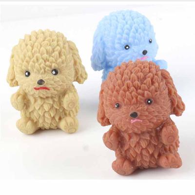 China Mempelajari Teddy Emotion Factory Wholesale Music Dog Tofu Pinch Duct Ball Kids Cute Animals TPR Flour Decompression Toy for sale