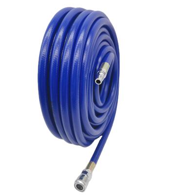 China High Abrasion 25ft Soft Spiral Hose With Quick Air Couplings Hybrid Air Hose for sale