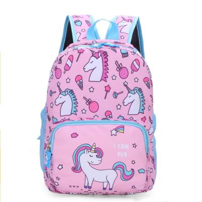 China 2021 Fashionable Schoolbag Kindergarten Children School Bag Cartoon Unicorn Girls Backpack Unicorn Pink Cheap Bookbags Cute for for sale