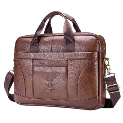 China 2021 GENUINE LEATHER Men's Office Business Brief Tote Bag Brand Logo Designer Italy Luxury Genuine Leather Briefcase For Men for sale