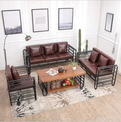 China Wholesale Adjustable Metal Frame Loft (Other) Stainless Steel American Leisure Office Designer Sofa Set Soft Fabric Living Room Sofa for sale