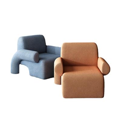 China Creative Simple Single Seat Berber Leather Fleece Sofa Chair Sofa Furniture Living Room Chair Pashm Sherpa (Other) Fashion Wholesale Adjustable for sale