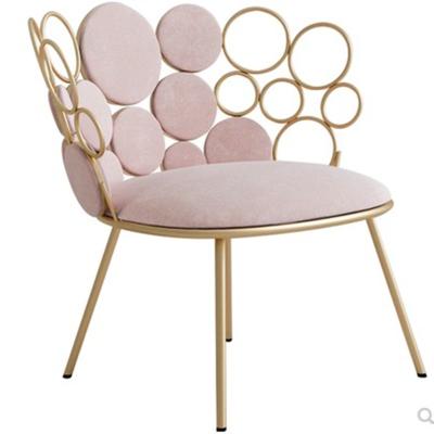 China Nordic luxury adjustable single chair nsa small and apparel sofa (others) net pink red pink lazy sofa and chair nail salon bedroom chair for sale