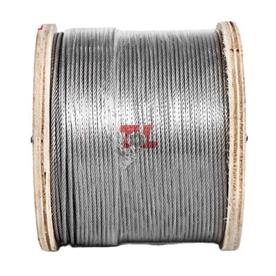 China Non Magnetic Architecture 316 Stainless Steel Wire Rope 7x19 8mm for sale