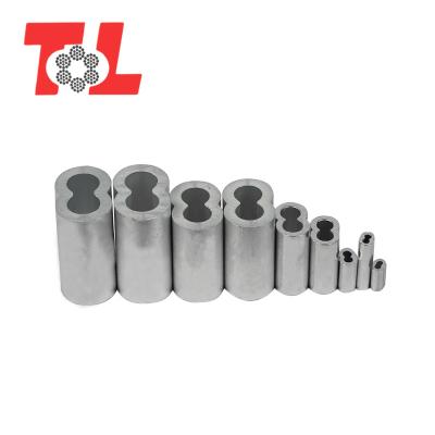 China Stainless Steel Wire Rope Fittings Factory Price Metal Wire Rope Sleeve Stainless Steel Swage Bushings for sale