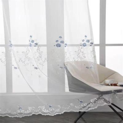 China Blackout eco sheer curtain fabric voile curtain fabric in raw polyester friendly pure white color for room for sale