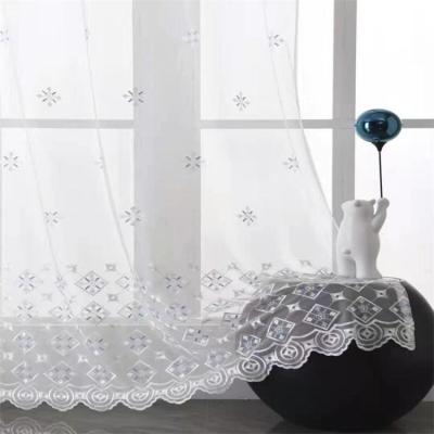 China Blackout Fashion Home Voile Fabrics By Meter For Sheer Chiffon Custom Curtain Sheer Voile Fabric for sale